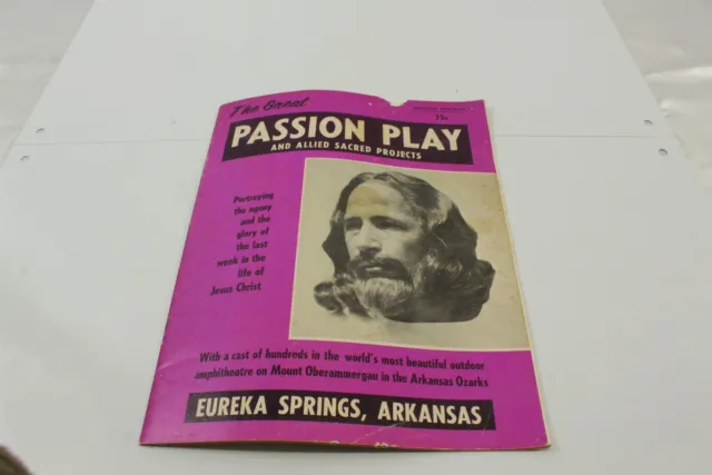 Vintage 1971 The Great Passion Play And Allied Sacred Projects Souvenir Program