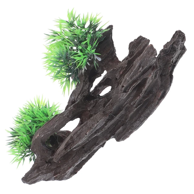 Escondite decorativo para peces acuario resina roca tanque de peces decoración resina acuario