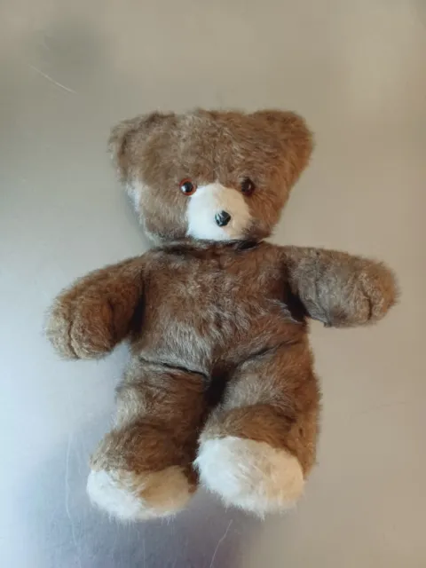 Vintage Ancienne peluche ours rose Grelot 28 cm NOUNOURS chez vous des  demain