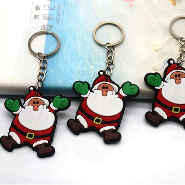 Cartoni animati Portachiavi Natale Babbo Natale Alce pupazzo di neve Portachiavi Capodanno Regali Bambini