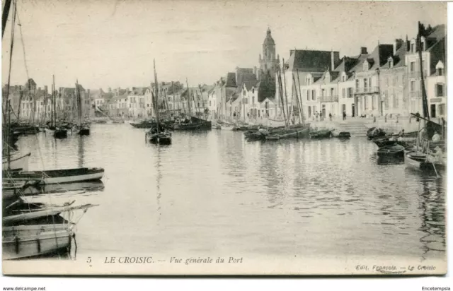 CPA - Carte postale-France-Le Croisic - Vue générale du Port - 1916 (CP868)