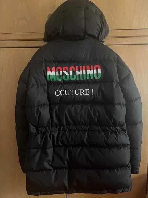 Piumino Moschino Couture! Nero con cappuccio rimovibile 