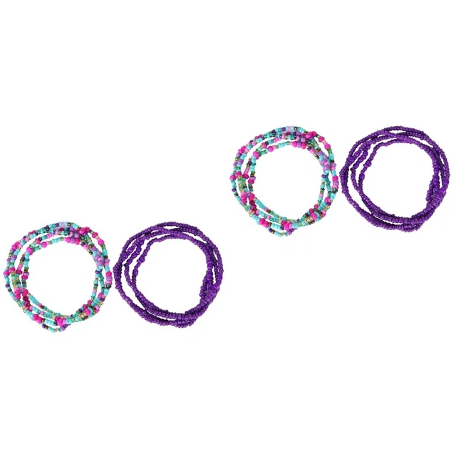 2 PCS Manquer Perles Élastiques À Taille De Africaines Pour Femmes Chaîne