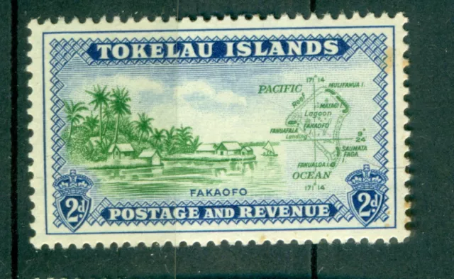 Tokelau Islands 1948   2P  Map  Fakaofo Atoll island   MLH