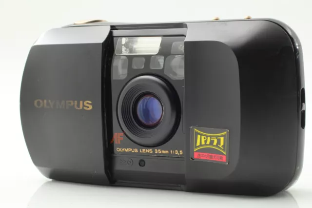 (NEAR MINT In Box) Olympus μ Mju PANORAMA BLACK Point & Shoot Film Camera JAPAN