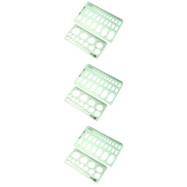 6 PIEZAS plantilla de dibujo gobernante edificio encofrado plantillas hágalo usted mismo plantilla hueca