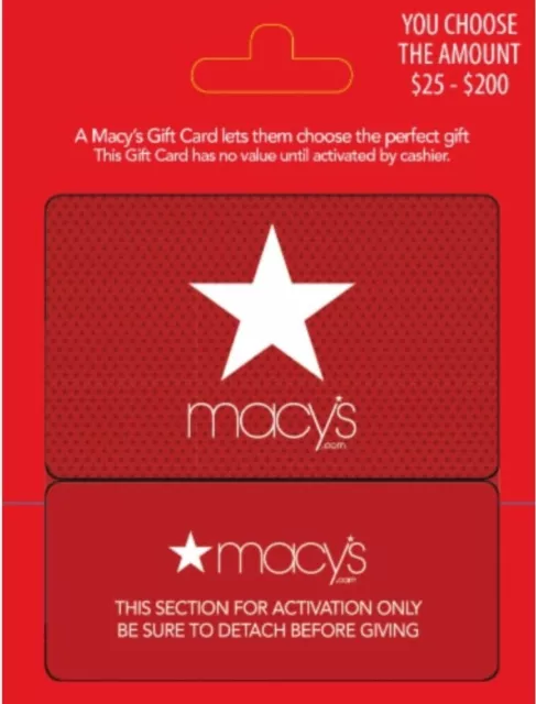 Macy's gift card $200.00