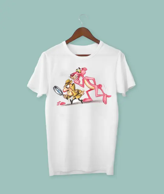 The Pink Panther Inspector Clouseau Cartoon Funny T shirt Size S To 4XL  zc2267