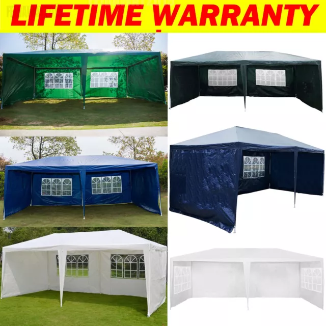 Gazebo Marquee Waterproof Garden Party Tent Large Outdoor Pavilion 3x3 3x4 3x6m