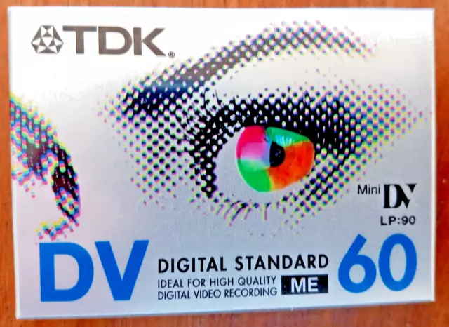 Une cassette k7  60 minutes MiniDV Mini Dv TDK ME  neuve Prix dégressif