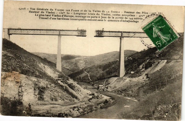 CPA Vue générale du Viaduc des FADES et de la Vallée de la SIOULE - (222065)