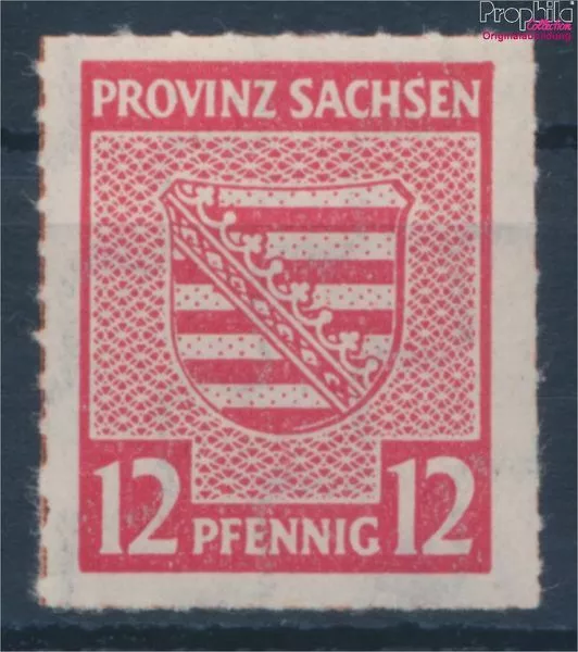 Briefmarken Naumburg (Saale) 1946 Mi 6I, Aufdruck von oben nach unten pos (10342