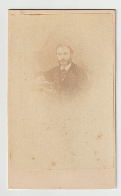 A. L. Caffarena Genova Fotografia Cdv Ritratto Ricordo Maschile Uomo Elegante