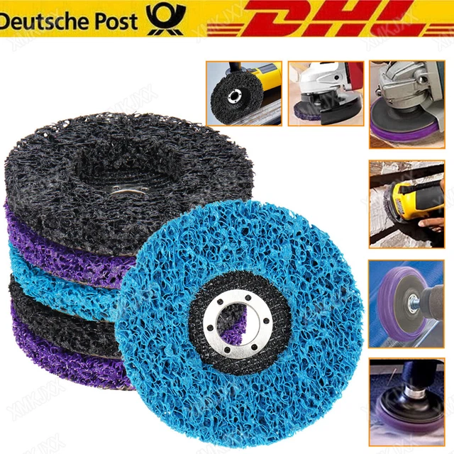 LAIWOO 125mm CSD Schleifscheiben Set – 5 Stück, Für Winkelschleifer, Grobe Reinigung