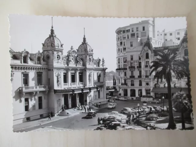 Vintage Rp  Postcard " Monte Carlo - Le Casino Et I'hotel De Paris ".