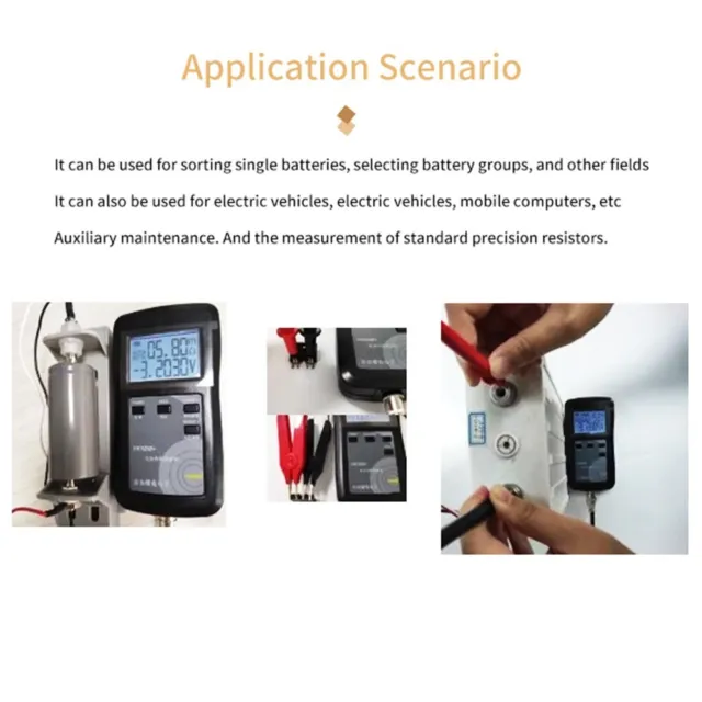 Test de résistance interne de batterie au lithium Yr1030 pratique
