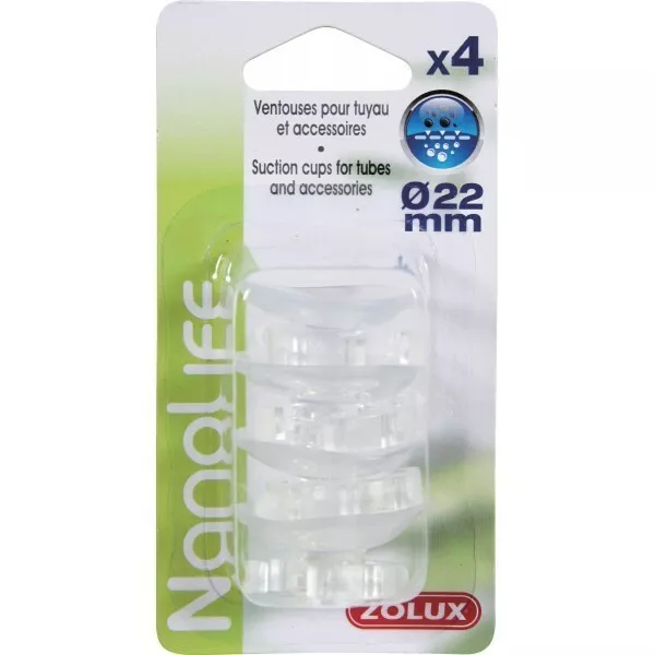 Zolux Ventose + Clip 22 Mm Trasparenti Per Acquario Dolce Marino