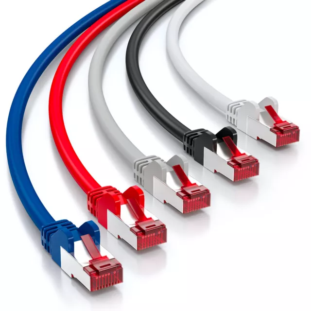 5x 1m CAT6 Patchkabel Netzwerkkabel Ethernet LAN DSL Netzwerk Kabel mehrfarbig 3