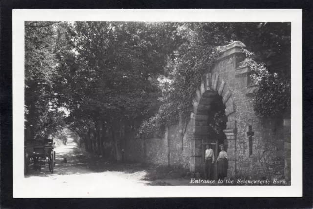 Postcard Sark Channel Islands the Entrance to the Seigneurerie RP