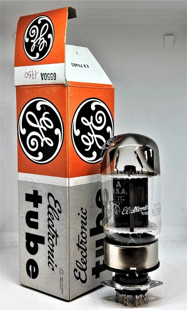 6550a 6550 GE tube power tubes metal base solid getter one piece test strong