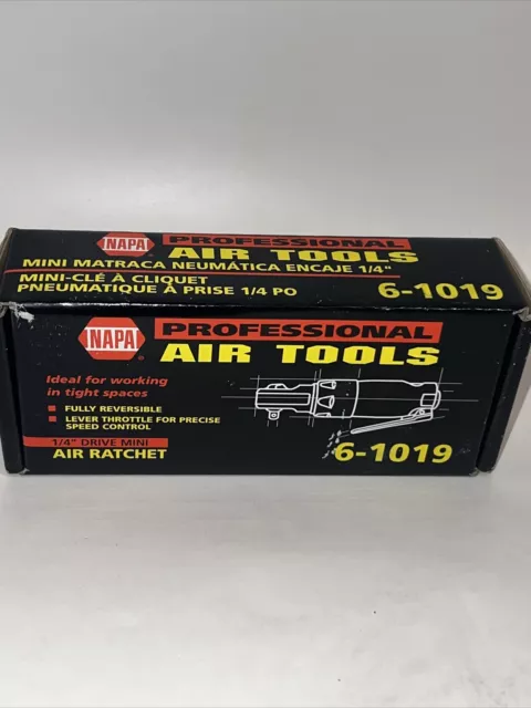 Napa Professional Air Tools 1/4" Drive Mini Air Ratchet Heavy Duty 6-1019 NEW!