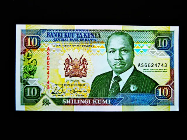 Kenia  10 Shillings  1992  uncirculiert !!