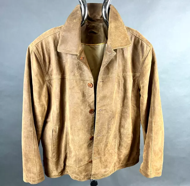 Larusso® Trachten - Herren Wildlederjacke - Trachtenjacke / Gr. 50