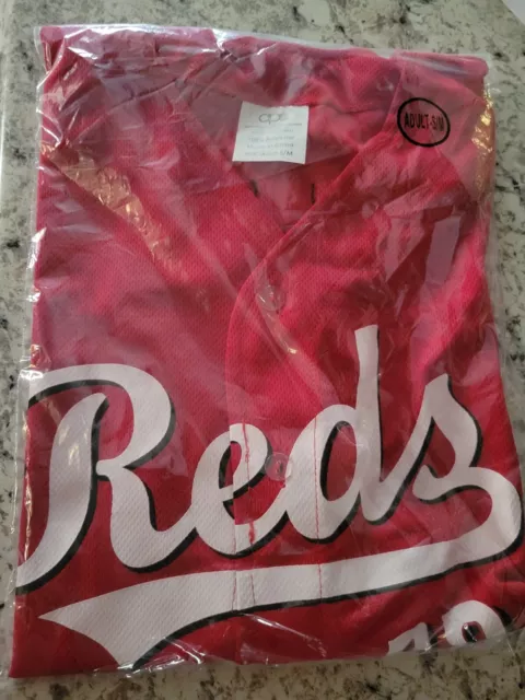 Youth MLB Cincinnati Reds #15 Reds Heads Black Baseball Jersey