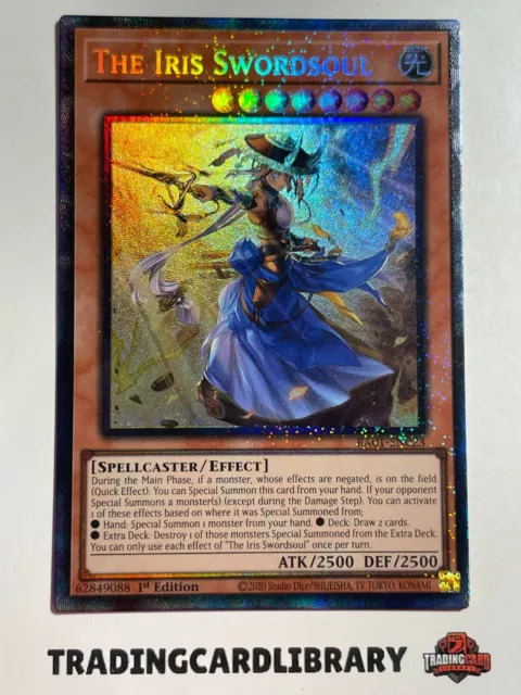 Yugioh - The Iris Swordsoul - Collectors Rare - RA01-EN023 - 1st Ed - Mint