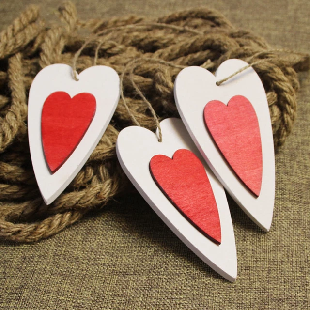 10 piezas adornos colgantes de astillas de madera de amor Feliz Navidad Natividad