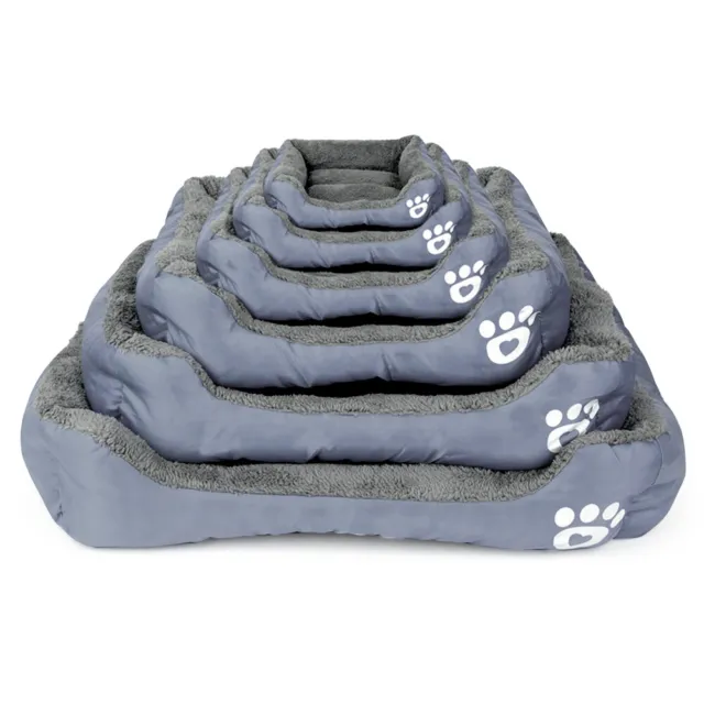 Pet Dog Cat Bed Soft Warm Kennel Mat Pad Blanket Puppy Cushion Washable 6 Sizes 8
