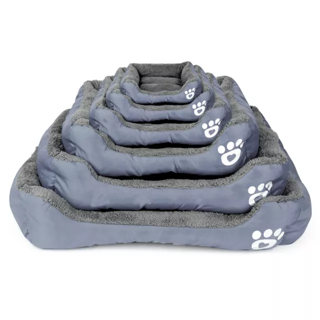 Pet Dog Cat Bed Soft Warm Kennel Mat Pad Blanket Puppy Cushion Washable 6 Sizes 8