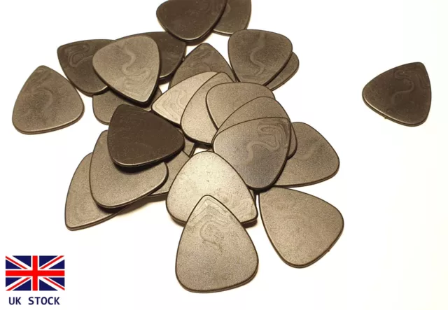 10x Thick Black Guitar Plectrums Pick Acoustic Electric Bass 1mm