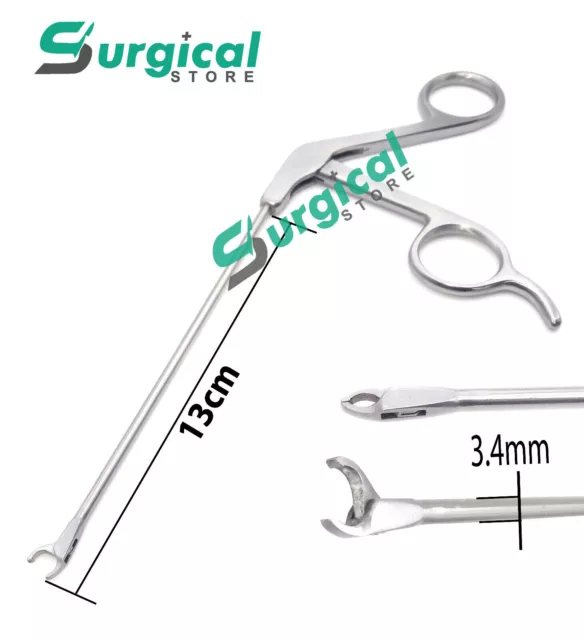 Arthroscopy Suture Retriever Forceps Straight ø3.4 mm 13cm Orthopedics Surgical