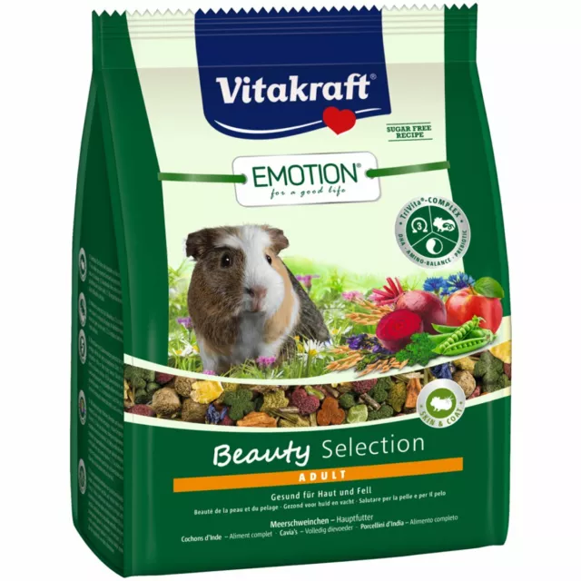 Vitakraft Emotion Beauty Adult Meerschweinchenfutter 1,5 kg Futter Spezialfutter