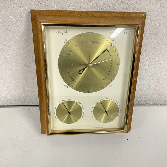 VINTAGE AIRGUIDE 1960S Barometer Thermometer Hygrometer boat vessel