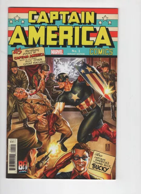 Captain America 80th Anniversary Tribute 1 Mark Brooks Homage Variant Cover 2021