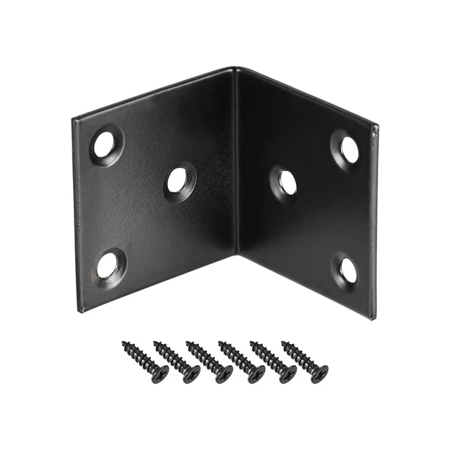 Corner Brace Angle Bracket Stainless Steel L Shape 40mmx40mmx40mm 10 Pcs