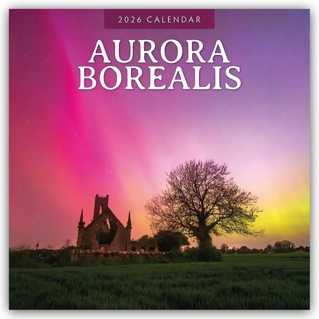  AURORA BOREALIS - Nordlichter - Polarlicht 2026 - 16-Monatskalender Motiv 