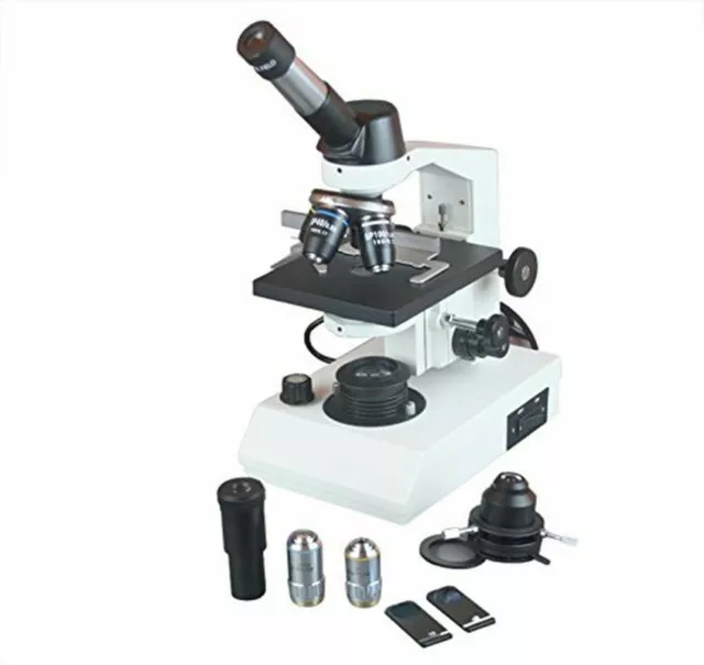 Radical 1500x Professional Medical Biology LED Phase Contrast Battery Microscope