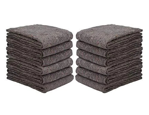 New Haven 1 Dozen Textile Moving Blankets | Cut Size 54x72 | Perfect Choice of