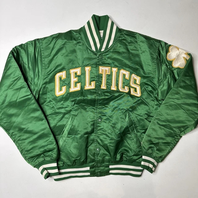 VTG Starter Boston Celtics Satin Bomber NBA Logo Basketball Jacket 80s 90s Sz L VTG Starter Boston Celtics Satin Bomber NBA Logo Basketball Jacket 80s 90s Sz L