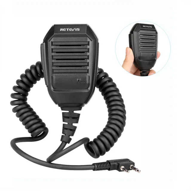 RETEVIS RS-113 2 Pin Handheld Speaker Microphone for UV5R RT22 RT1 RT3S RT81
