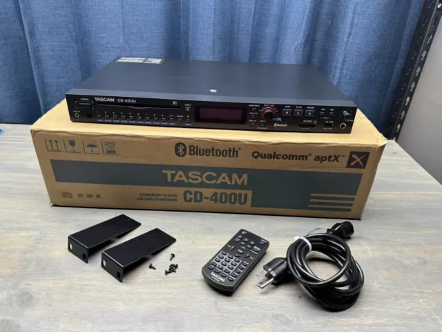 Tascam CD-400U Rackmountable CD/SD/USB Player w/ Bluetooth - Tested Free Ship!