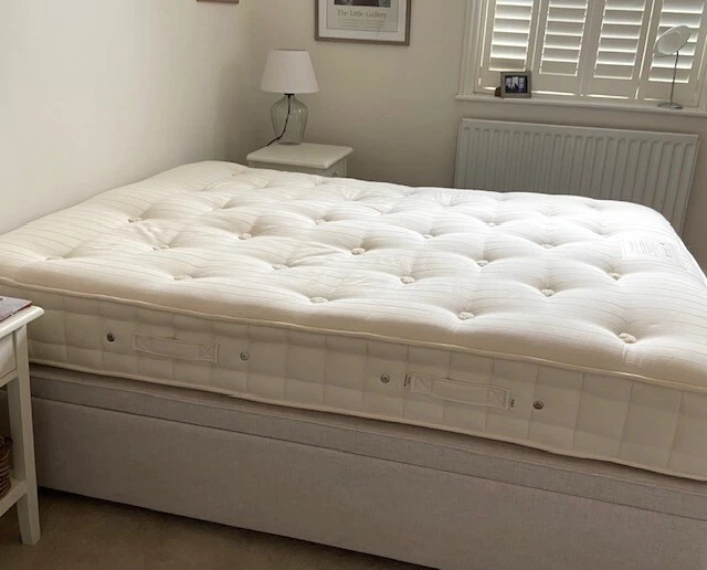 HYPNOS KING SIZE Divan Bed & Mattress. Only four months old. RRP £3,672