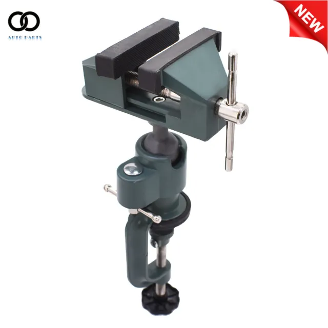 Universal Table Vise For Holding Small Parts 3" Aluminum Swivel 360° Rotating US