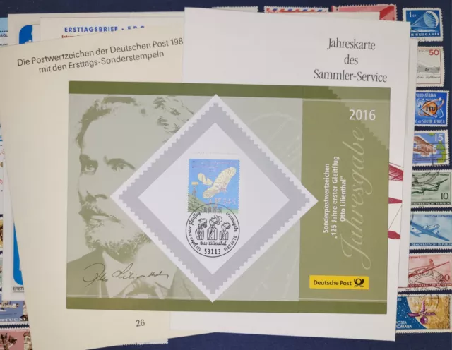 Lot1217 Briefm FDC'S Blöcke  Motivsammlung Luftfahrt Alle Welt Gestempelt