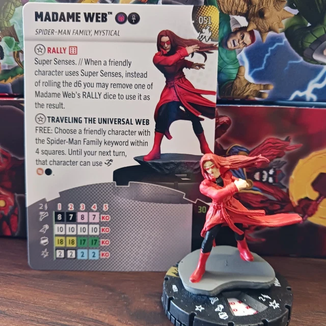 Marvel Heroclix MADAME WEB - 051 SUPER RARE Spider-Man Beyond Amazing