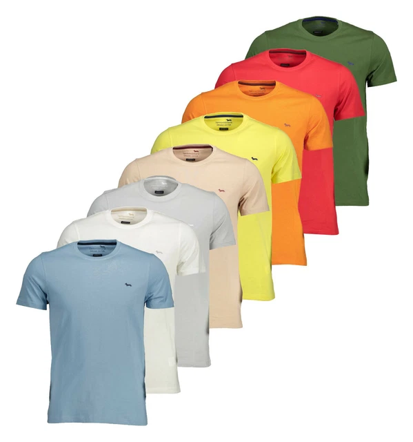 HARMONT & BLAINE T-shirt Uomo BASIC Maglietta Maniche Corte Logo Bassotto Maglia