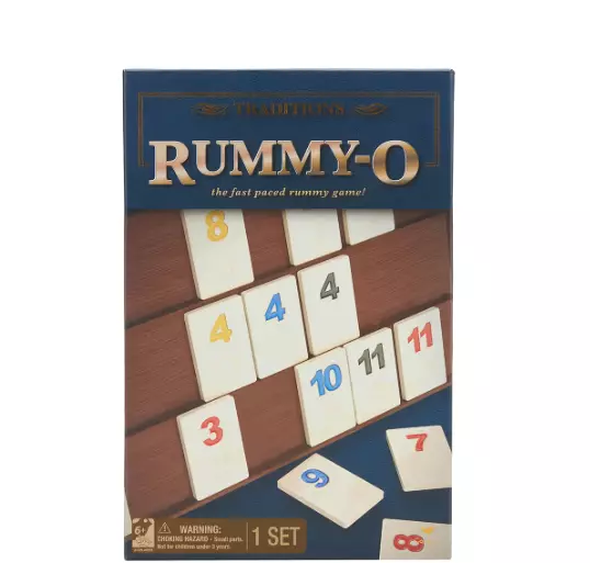 Rummy-O, The Fast-Paced Tile game Contains 106 rummy-o tiles, 4 triple tier tile